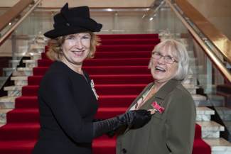 Lord-Lieutenant of Tyne and Wear, Ms Lucy Winskell, OBE, and Brenda McCutcheon